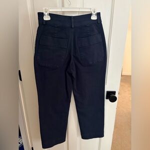 Everlane True Navy Organic Straight-Leg Pants